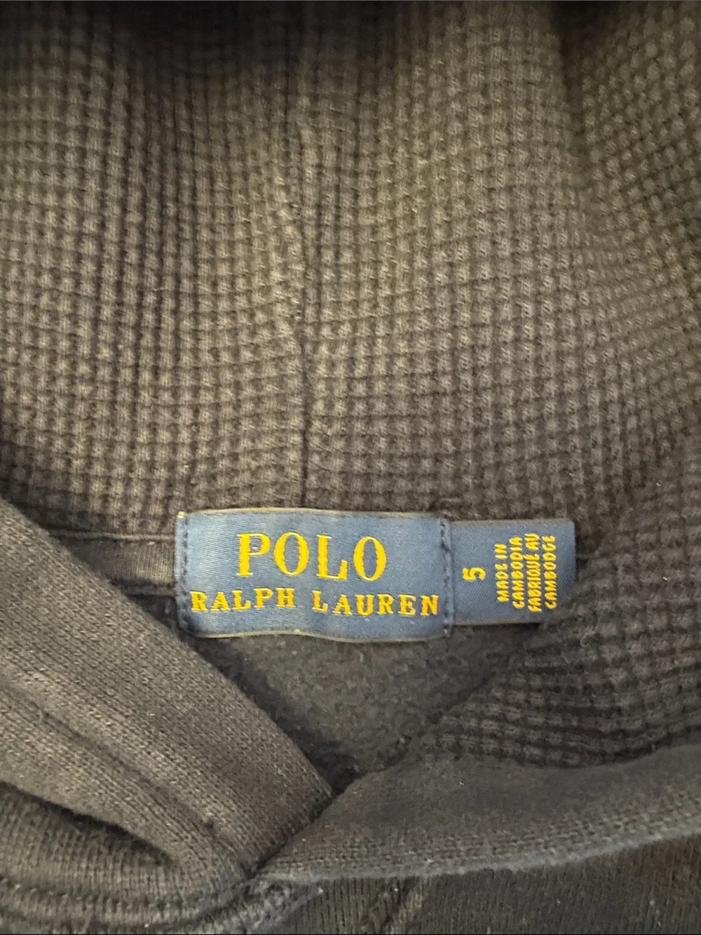 Boys Polo Ralph Lauren Navy Hoodie Size 5